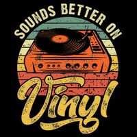 Sounds Better On Vinyl Music Lover Disc Records Collector Cooling Performance Crew T-Shirt