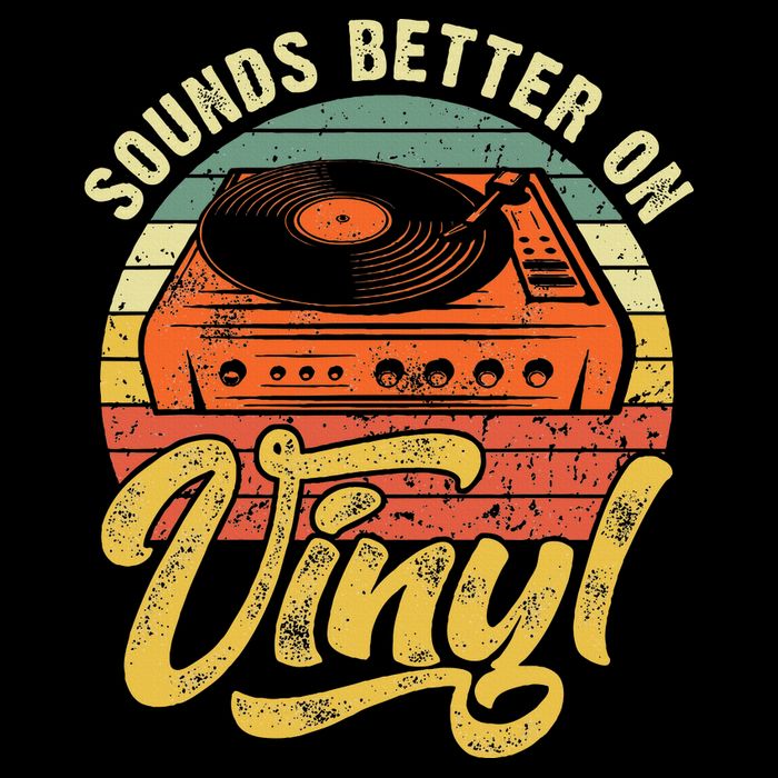 Sounds Better On Vinyl Music Lover Disc Records Collector Cooling Performance Crew T-Shirt