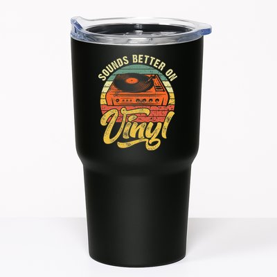 Sounds Better On Vinyl Music Lover Disc Records Collector Tumbler