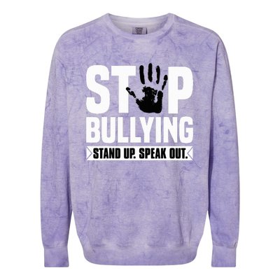 Stop Bullying Orange Stand Up Speak Out Unity Day Colorblast Crewneck Sweatshirt