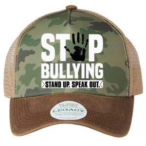 Stop Bullying Orange Stand Up Speak Out Unity Day Legacy Tie Dye Trucker Hat