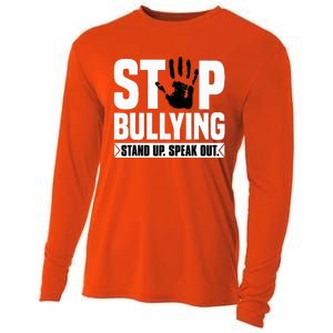 Stop Bullying Orange Stand Up Speak Out Unity Day Cooling Performance Long Sleeve Crew