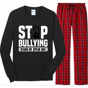 Stop Bullying Orange Stand Up Speak Out Unity Day Long Sleeve Pajama Set