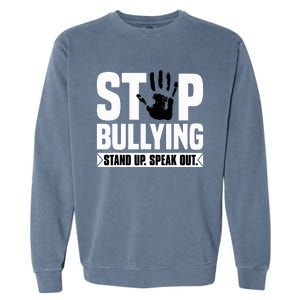 Stop Bullying Orange Stand Up Speak Out Unity Day Garment-Dyed Sweatshirt