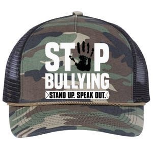 Stop Bullying Orange Stand Up Speak Out Unity Day Retro Rope Trucker Hat Cap