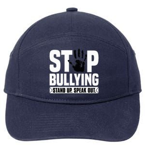 Stop Bullying Orange Stand Up Speak Out Unity Day 7-Panel Snapback Hat