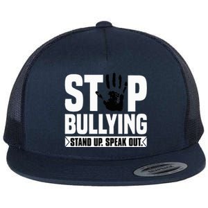 Stop Bullying Orange Stand Up Speak Out Unity Day Flat Bill Trucker Hat