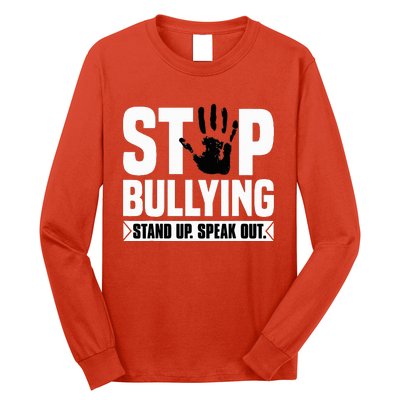 Stop Bullying Orange Stand Up Speak Out Unity Day Long Sleeve Shirt