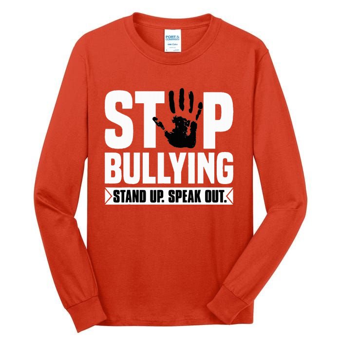 Stop Bullying Orange Stand Up Speak Out Unity Day Tall Long Sleeve T-Shirt