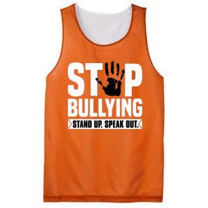 Stop Bullying Orange Stand Up Speak Out Unity Day Mesh Reversible Basketball Jersey Tank