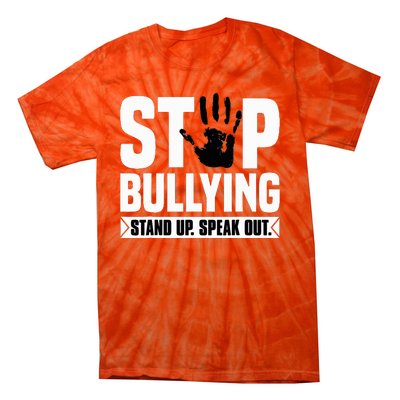 Stop Bullying Orange Stand Up Speak Out Unity Day Tie-Dye T-Shirt