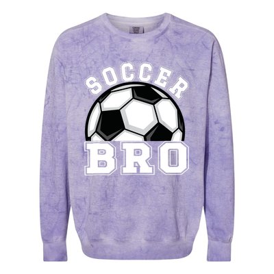 Soccer Brother Of A Soccer Player Bro Colorblast Crewneck Sweatshirt