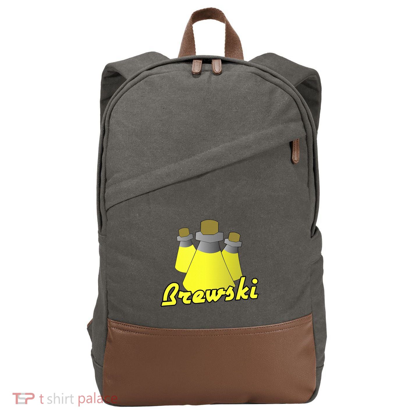 Saradomin Brewski Osrs Cotton Canvas Backpack