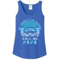 Ski Buddies Papa Skiing Goggles Snowboarding Grandpa Dad Gift Ladies Essential Tank