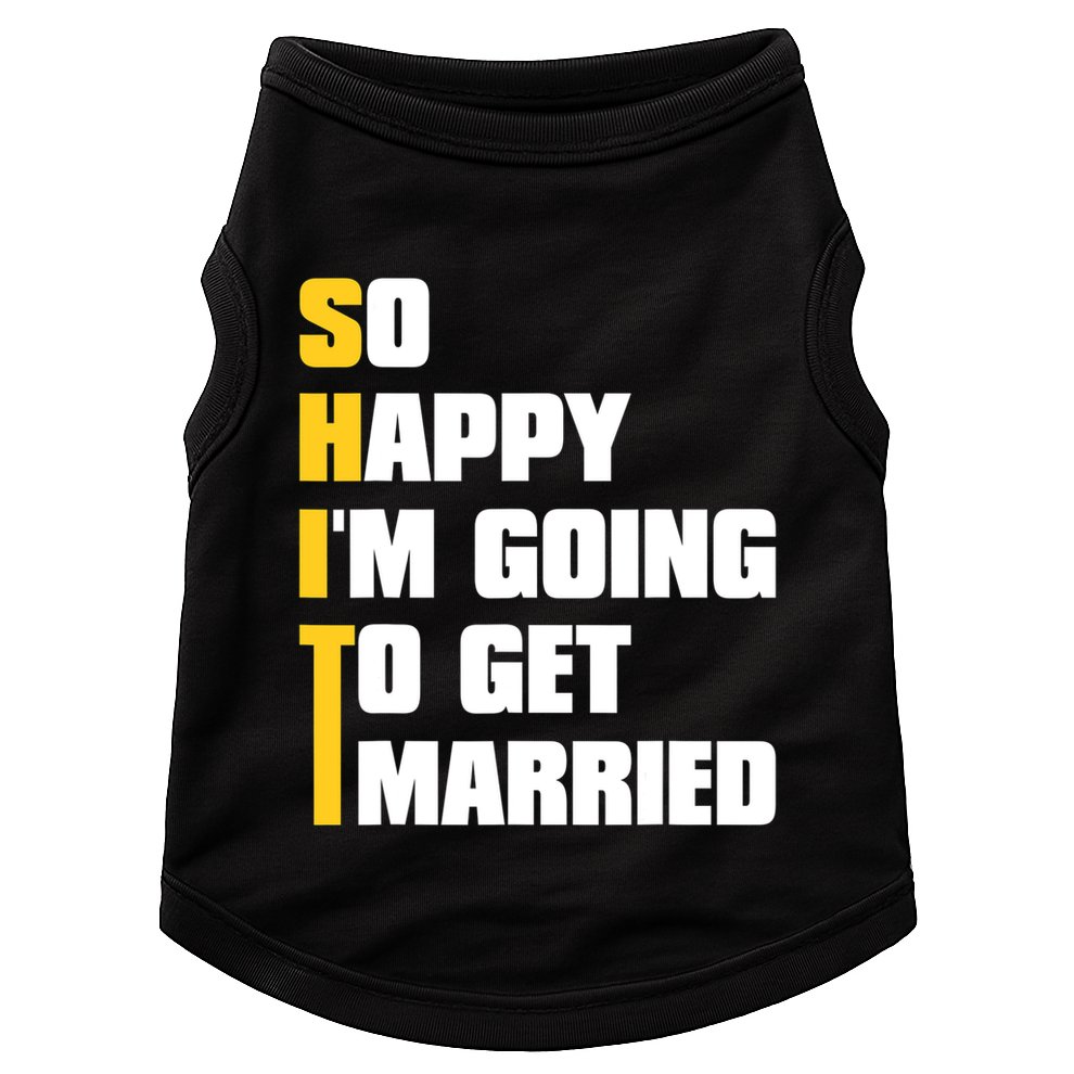Sarcastic Bachelor Party Stag Groomsmen Getaway Wedding Doggie Tank