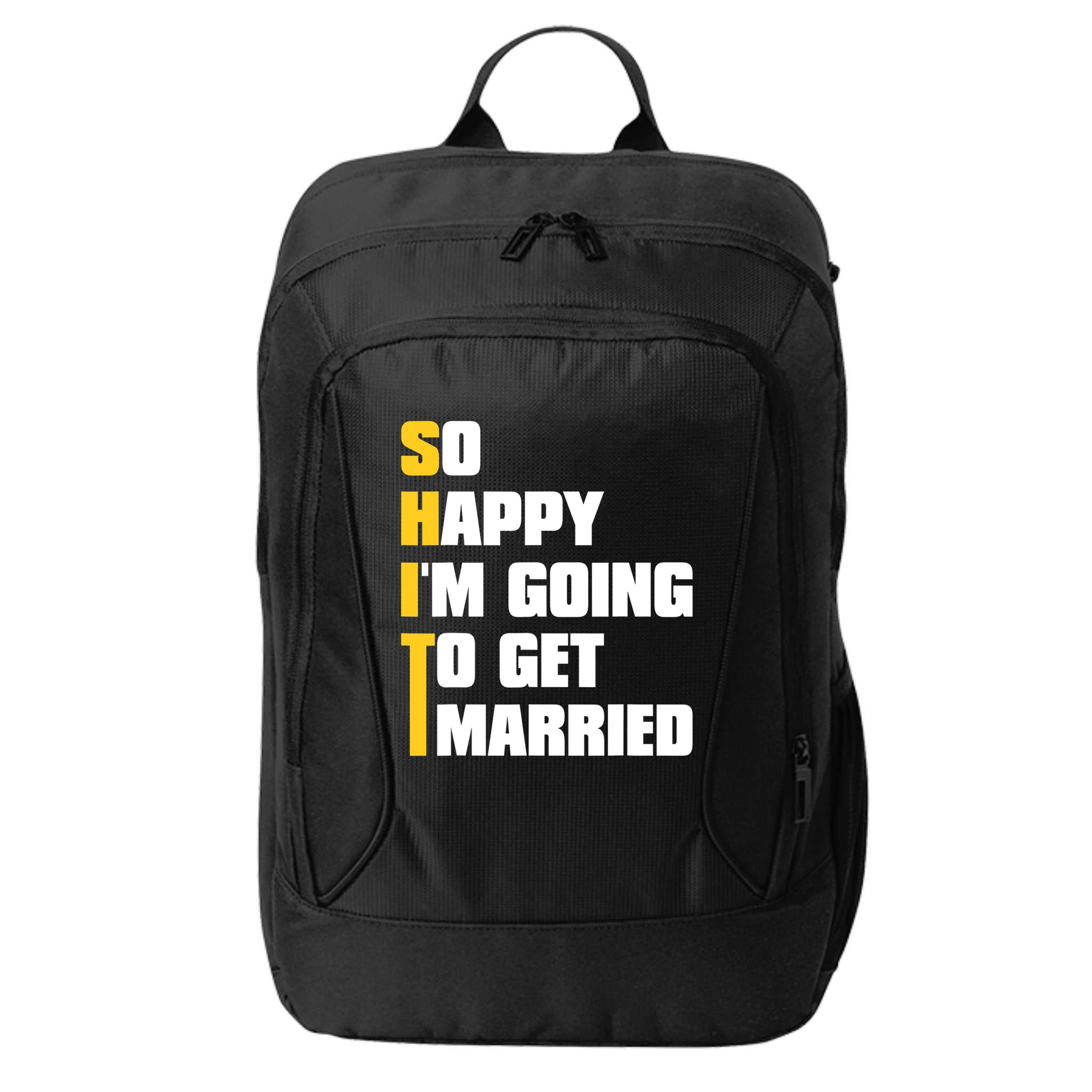 Sarcastic Bachelor Party Stag Groomsmen Getaway Wedding City Backpack