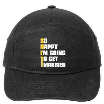 Sarcastic Bachelor Party Stag Groomsmen Getaway Wedding 7-Panel Snapback Hat
