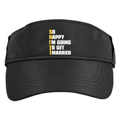 Sarcastic Bachelor Party Stag Groomsmen Getaway Wedding Adult Drive Performance Visor