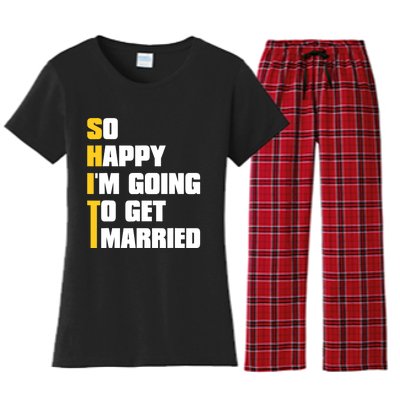 Sarcastic Bachelor Party Stag Groomsmen Getaway Wedding Women's Flannel Pajama Set