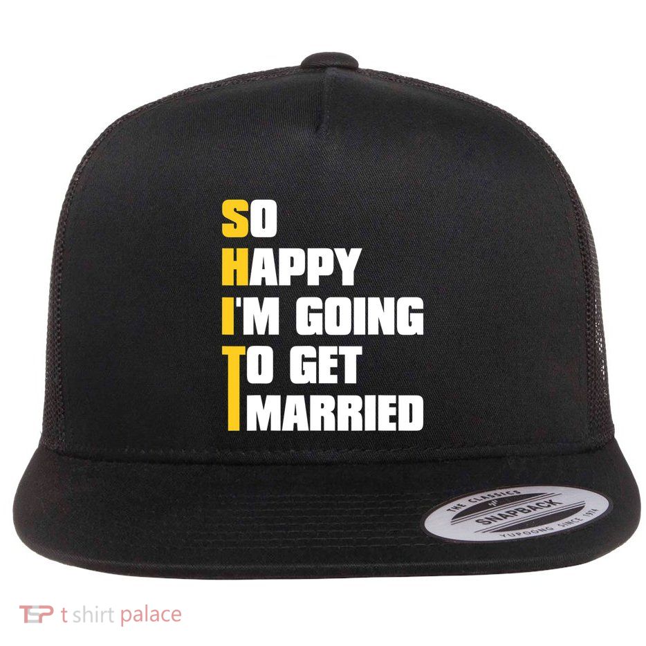 Sarcastic Bachelor Party Stag Groomsmen Getaway Wedding Flatbill Hat