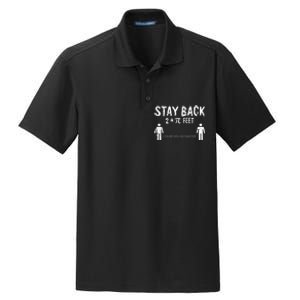 Stay Back Pi-Day Funny 3.14 Math Symbols Quarantine Dry Zone Grid Polo