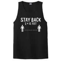 Stay Back Pi-Day Funny 3.14 Math Symbols Quarantine PosiCharge Competitor Tank