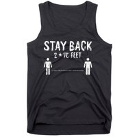 Stay Back Pi-Day Funny 3.14 Math Symbols Quarantine Tank Top