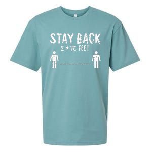 Stay Back Pi-Day Funny 3.14 Math Symbols Quarantine Sueded Cloud Jersey T-Shirt