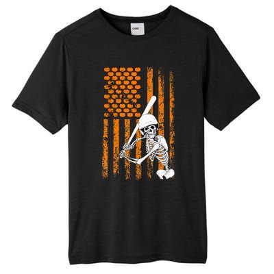 Skeleton Baseball Player Fan Skeleton Halloween Baseball Tall Fusion ChromaSoft Performance T-Shirt