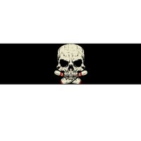 Skull Bowling Pins Skeleton Head Bowler Bumper Sticker