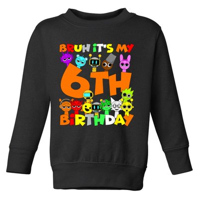 Sprunki Birthday Party 6th Birthday Toys Kids Girls Boys  Toddler Sweatshirt