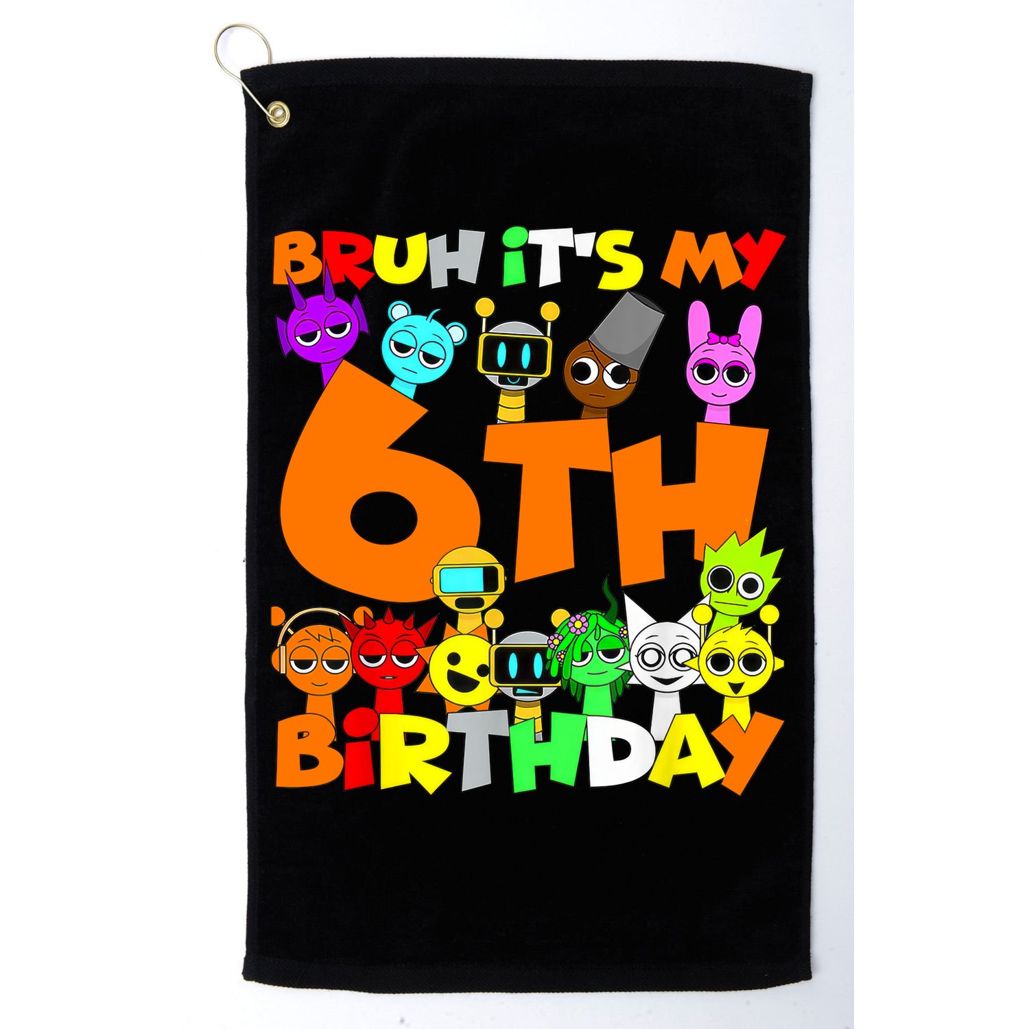 Sprunki Birthday Party 6th Birthday Toys Kids Girls Boys  Golf Towel