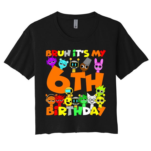 Sprunki Birthday Party 6th Birthday Toys Kids Girls Boys  Crop Top