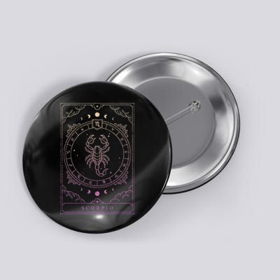 Scorpio Birthday Present Women Girl Zodiac Sign Button
