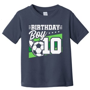 Soccer Birthday Party 10 Year Old Boy 10th Birthday Toddler T-Shirt