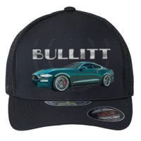 S550 Bullitt Performance Car 5.0liter V8 Muscle Green Flexfit Unipanel Trucker Cap