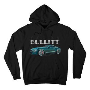 S550 Bullitt Performance Car 5.0liter V8 Muscle Green Hoodie