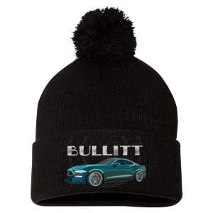 S550 Bullitt Performance Car 5.0liter V8 Muscle Green Pom Pom 12in Knit Beanie