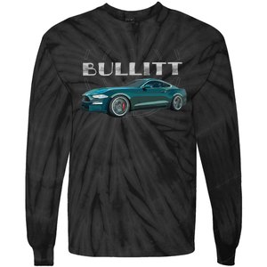 S550 Bullitt Performance Car 5.0liter V8 Muscle Green Tie-Dye Long Sleeve Shirt