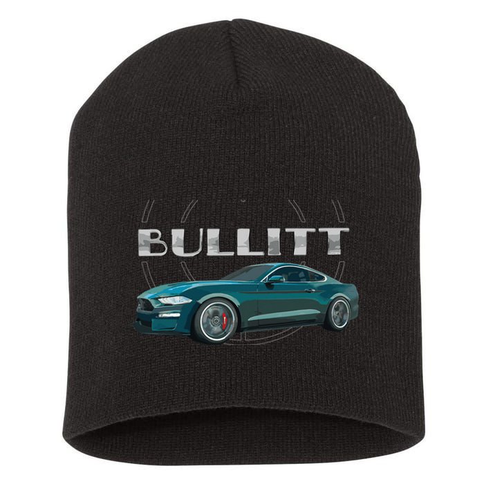 S550 Bullitt Performance Car 5.0liter V8 Muscle Green Short Acrylic Beanie