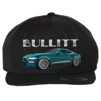 S550 Bullitt Performance Car 5.0liter V8 Muscle Green Wool Snapback Cap