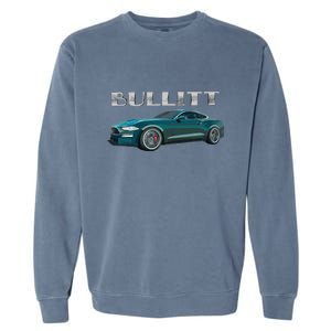 S550 Bullitt Performance Car 5.0liter V8 Muscle Green Garment-Dyed Sweatshirt