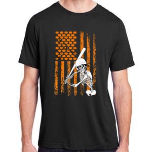 Skeleton Baseball Player Fan Skeleton Halloween Baseball Adult ChromaSoft Performance T-Shirt