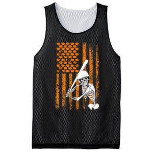 Skeleton Baseball Player Fan Skeleton Halloween Baseball Mesh Reversible Basketball Jersey Tank