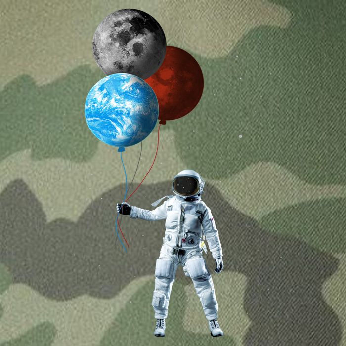 Planet Balloons Astronaut Space Legacy Tie Dye Trucker Hat