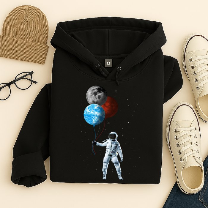 Planet Balloons Astronaut Space Hoodie