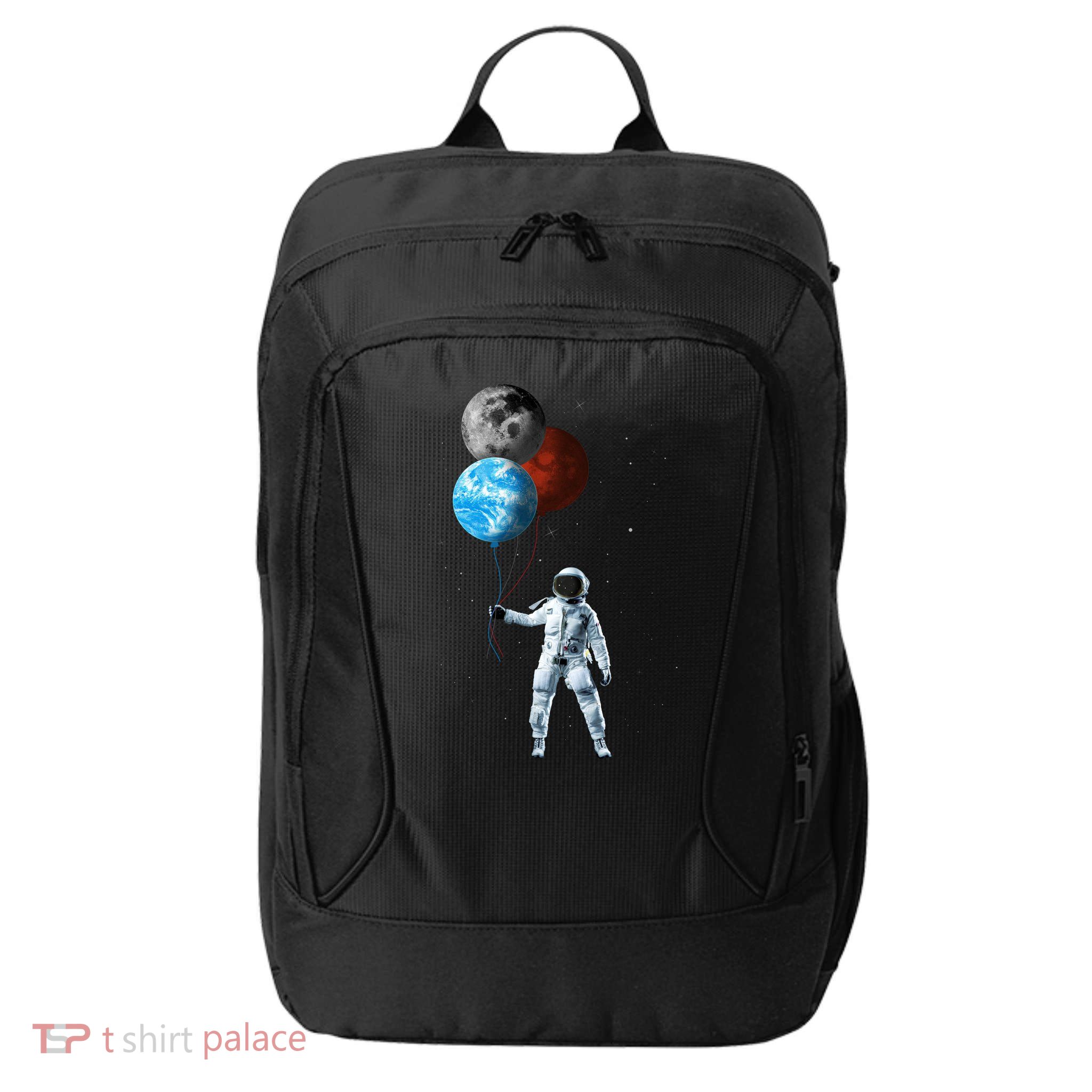 Planet Balloons Astronaut Space City Backpack