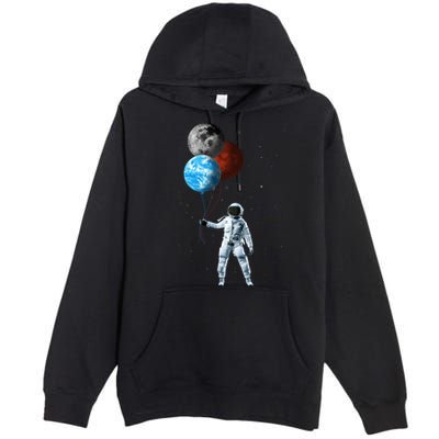 Planet Balloons Astronaut Space Premium Pullover Hoodie