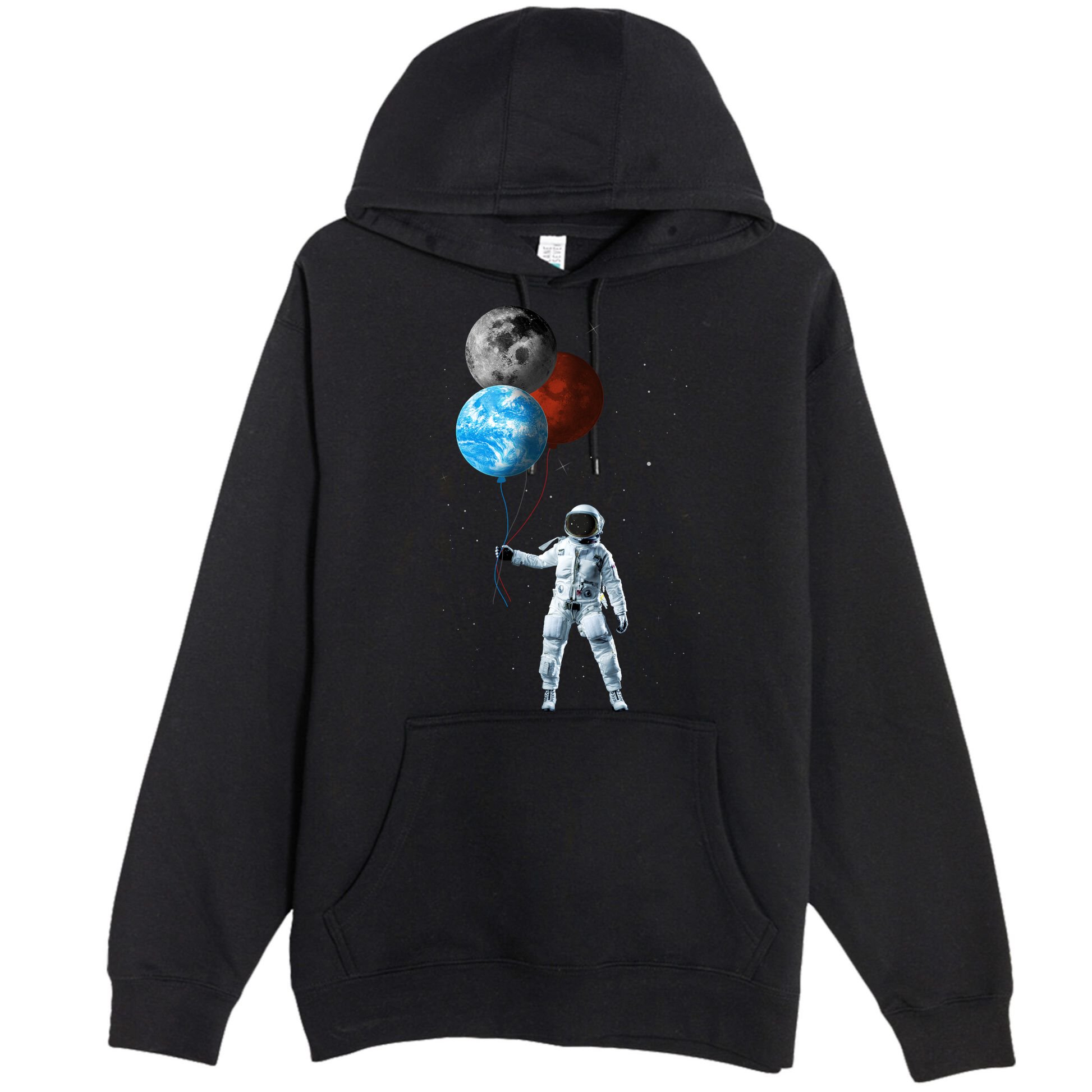 Planet Balloons Astronaut Space Premium Pullover Hoodie