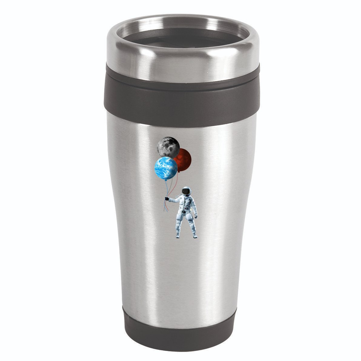 Planet Balloons Astronaut Space 16oz Travel Tumbler